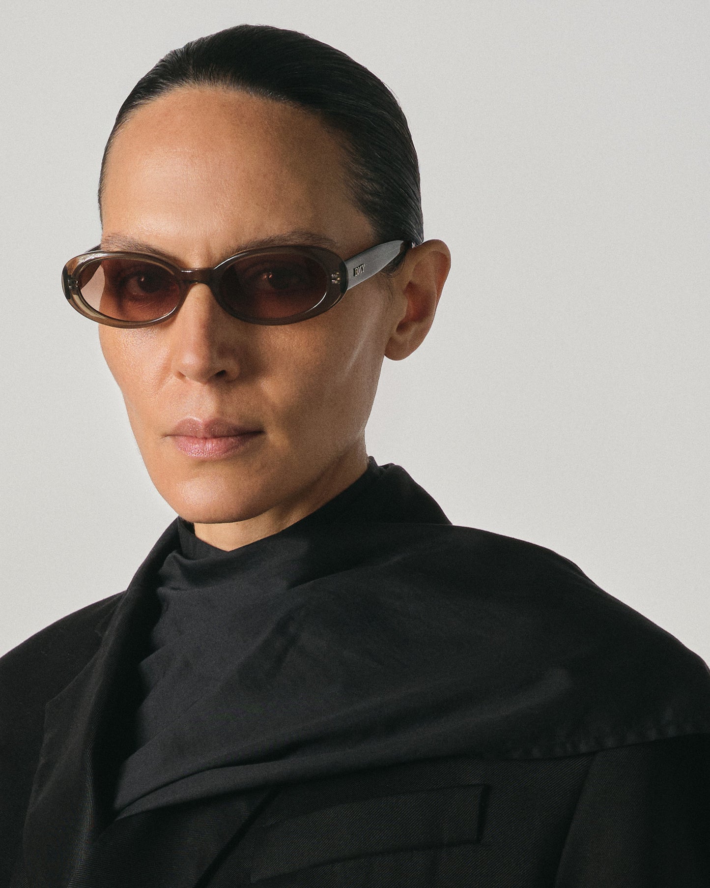 Valentina Transparent Olive Sunglasses