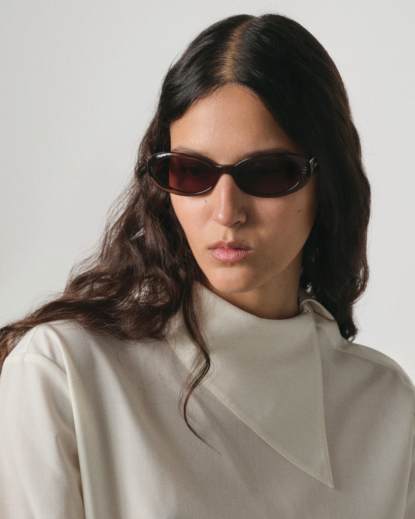 Valentina Transparent Brown Sunglasses