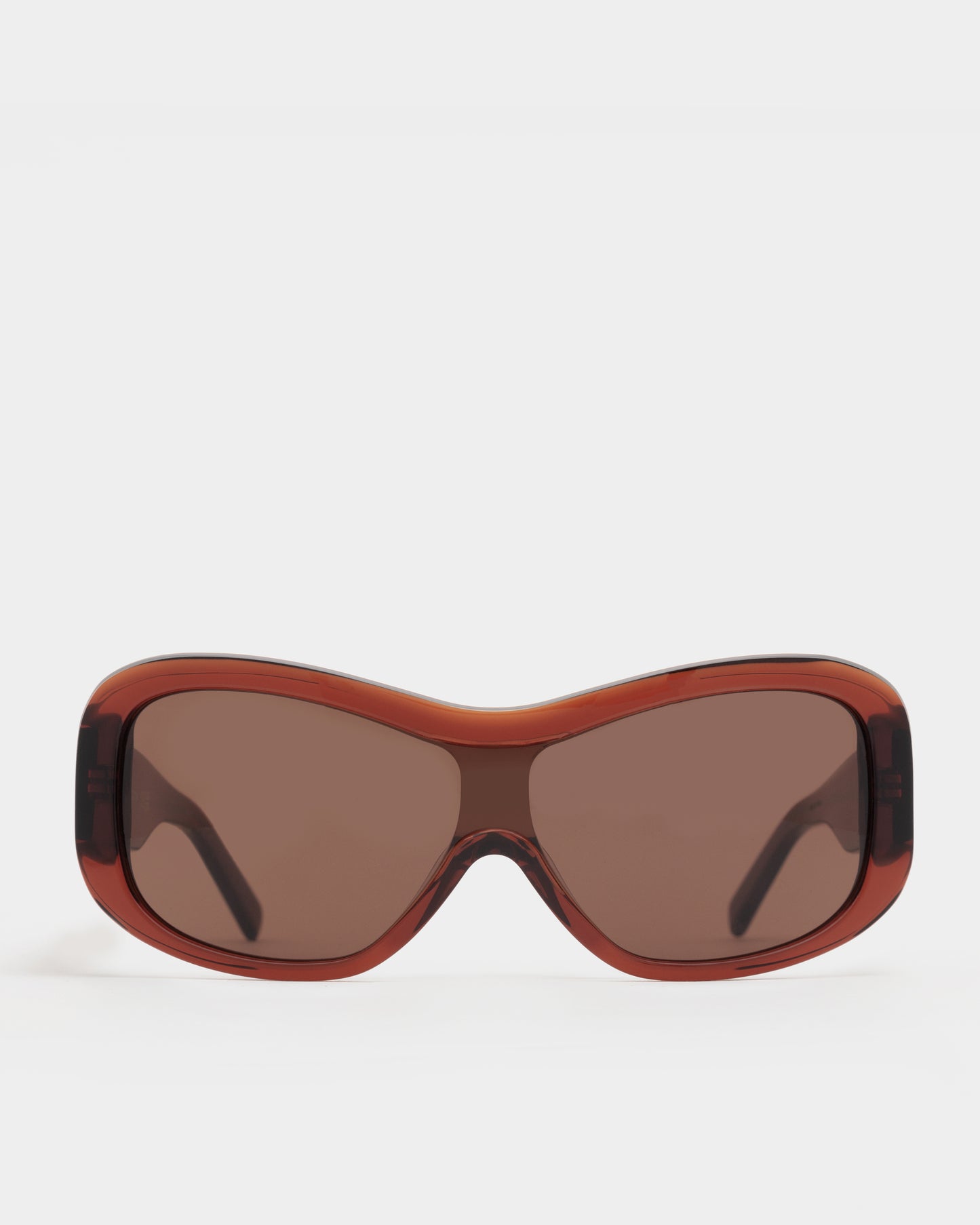 Nina Transparent Rust Sunglasses