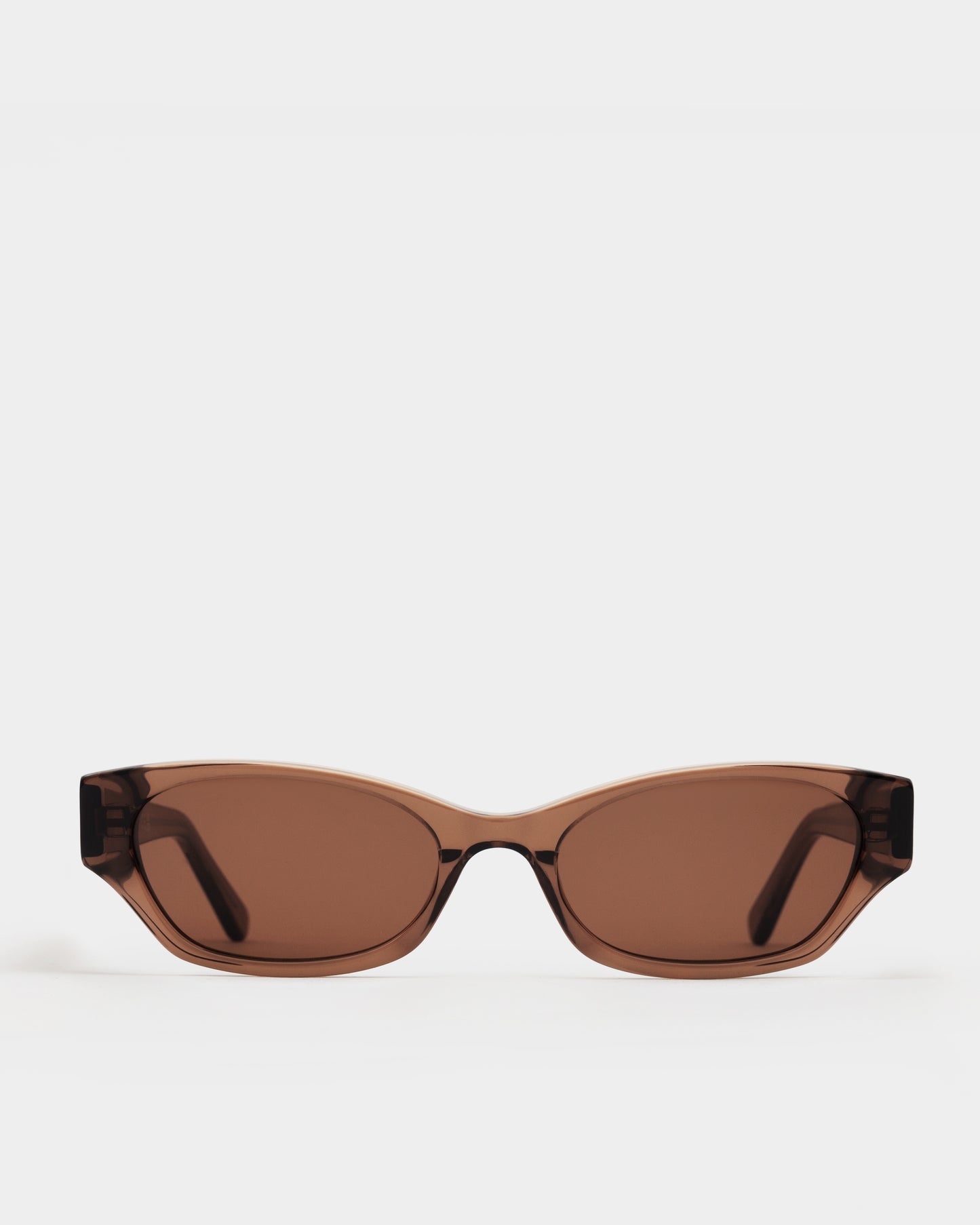 Suki Transparent Brown Sunglasses