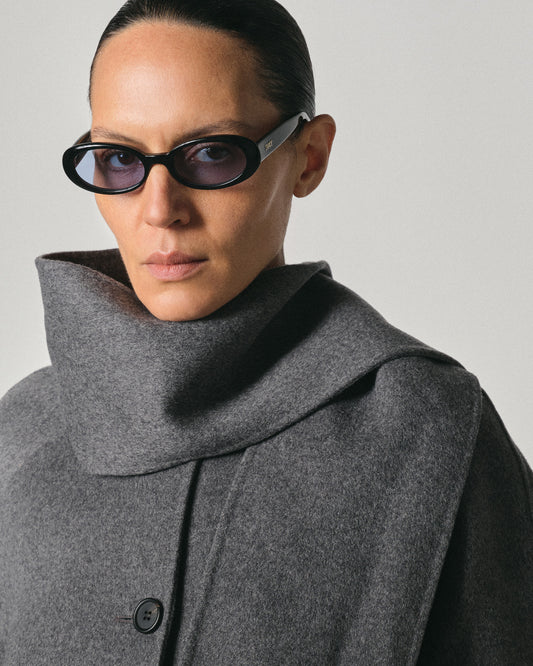 Valentina Black/Blue Lens Sunglasses