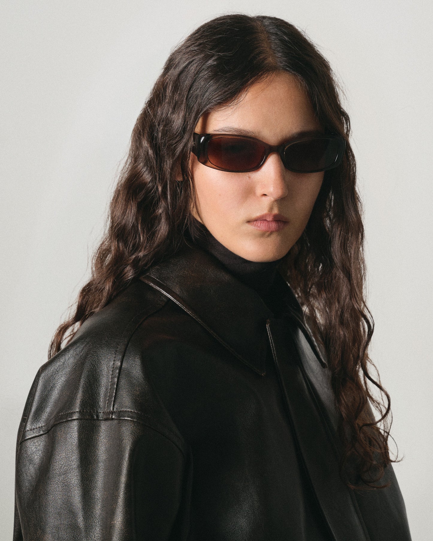 Billy Transparent Brown Sunglasses