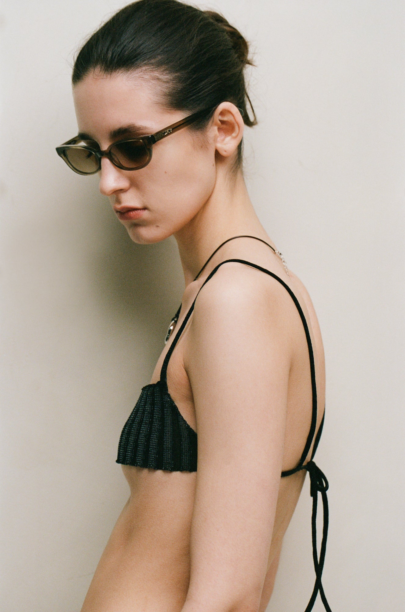 Romi Transparent Olive Sunglasses