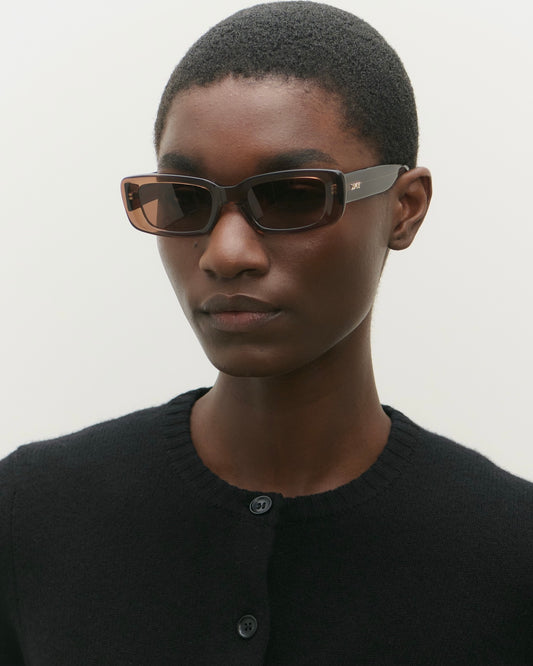 Preston Transparent Brown Sunglasses