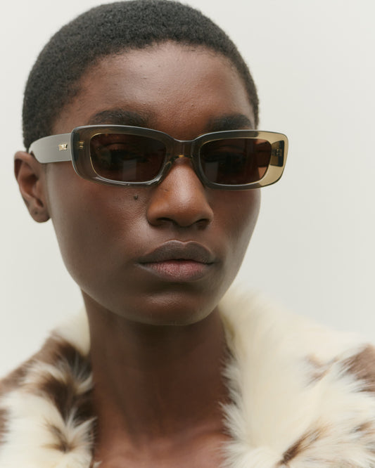 Preston Transparent Olive Sunglasses