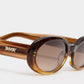 Valentina Gradient Brown Sunglasses