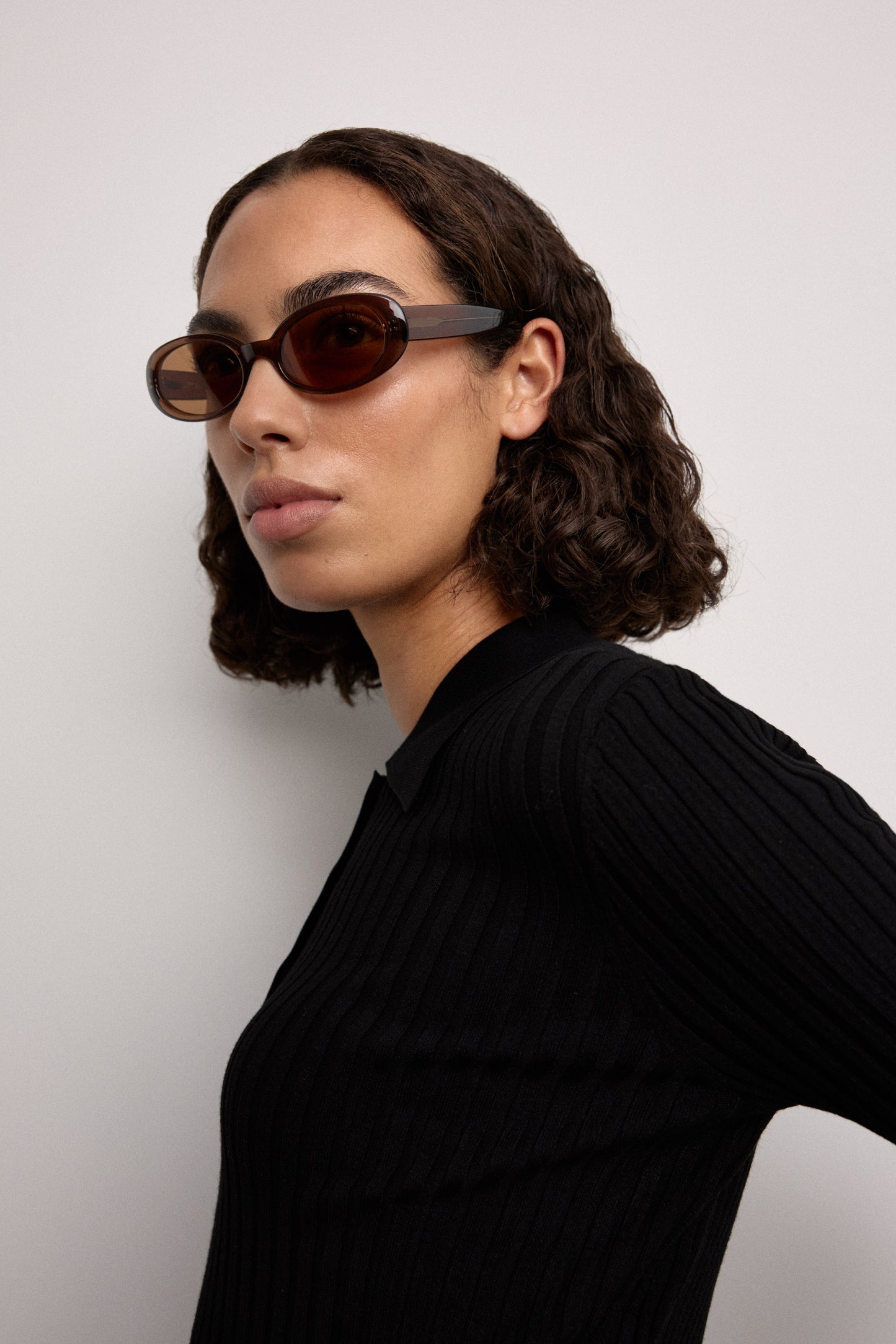 Valentina Transparent Brown Sunglasses