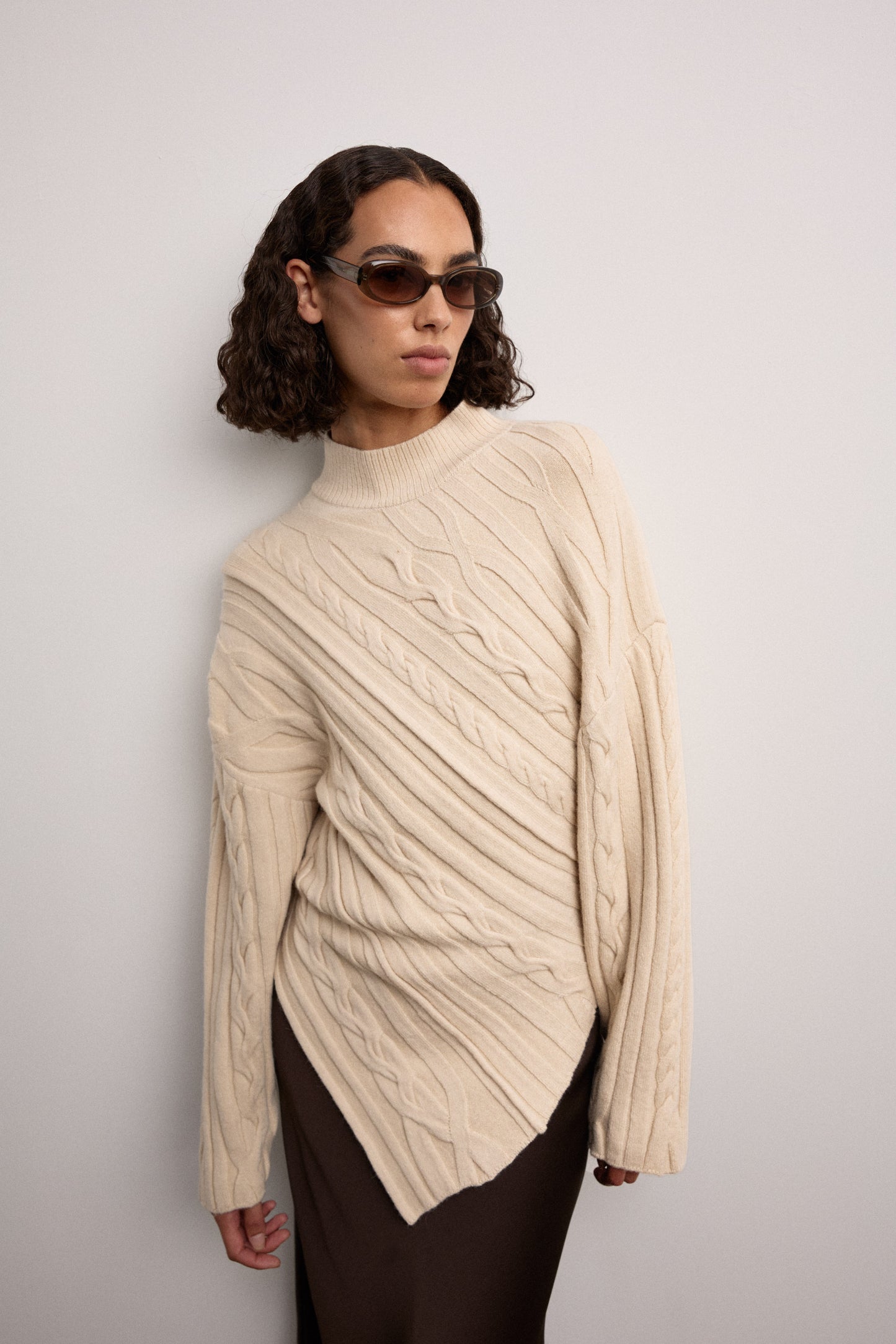 Valentina Transparent Olive Sunglasses