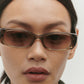 Billy Transparent Olive Sunglasses