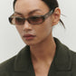 Billy Transparent Olive Sunglasses