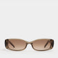 Billy Transparent Olive Sunglasses