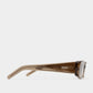 Billy Transparent Olive Sunglasses