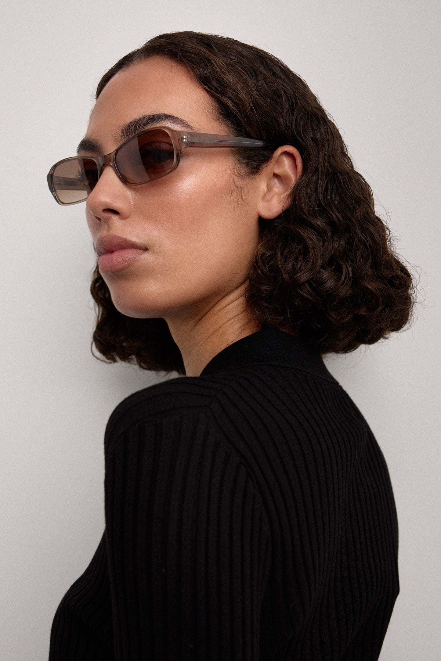 Juno Transparent Oyster Sunglasses