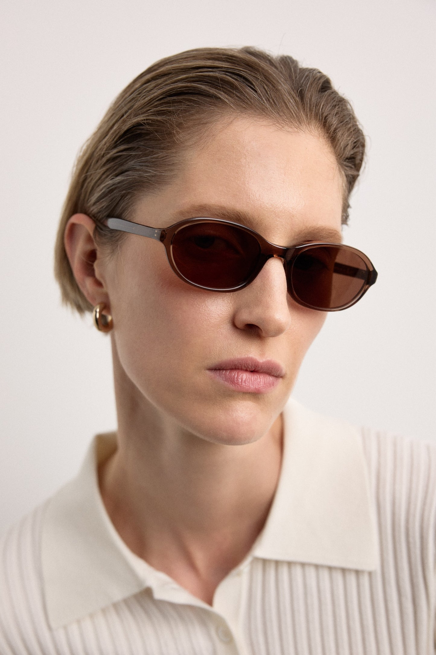Bibi Transparent Brown Sunglasses
