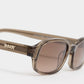 Margot Transparent Olive Sunglasses