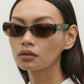 Naomi Transparent Olive Sunglasses