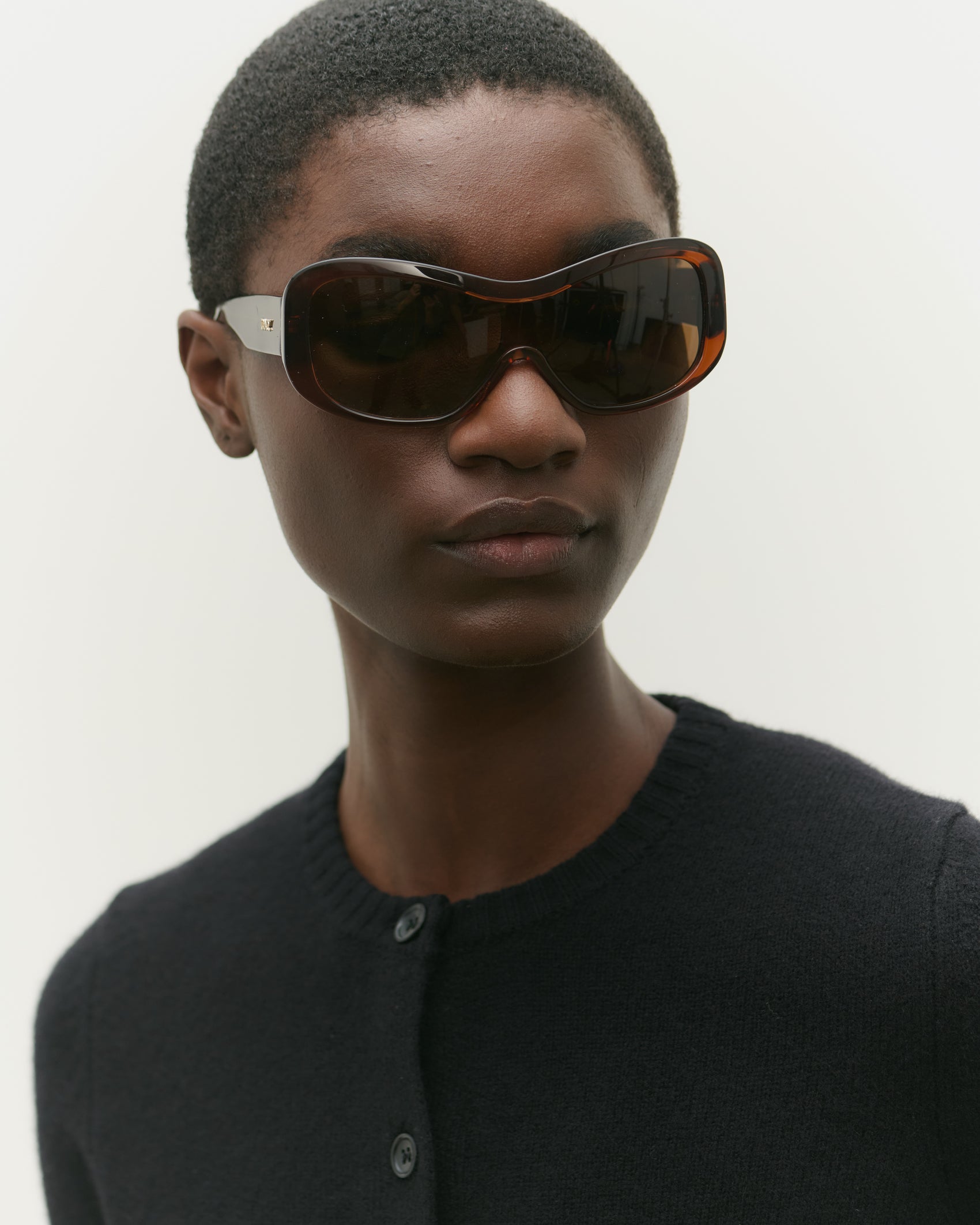 Nina Transparent Rust Sunglasses