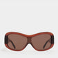 Nina Transparent Rust Sunglasses