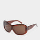 Nina Transparent Rust Sunglasses
