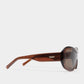 Nina Transparent Rust Sunglasses