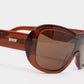 Nina Transparent Rust Sunglasses