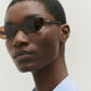 Suki Transparent Brown Sunglasses