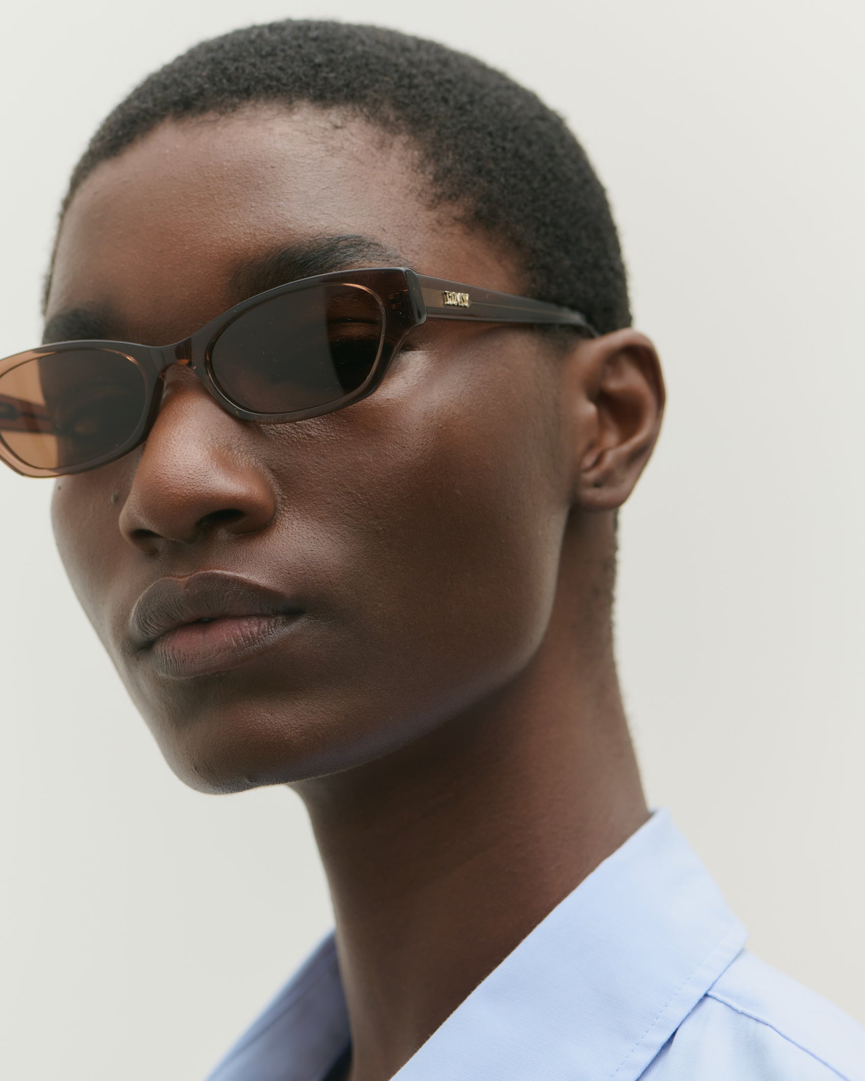 Suki Transparent Brown Sunglasses