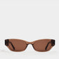 Suki Transparent Brown Sunglasses