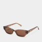 Suki Transparent Brown Sunglasses