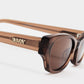 Suki Transparent Brown Sunglasses