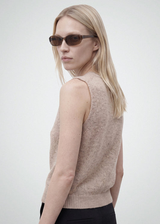 Juno Transparent Brown Sunglasses