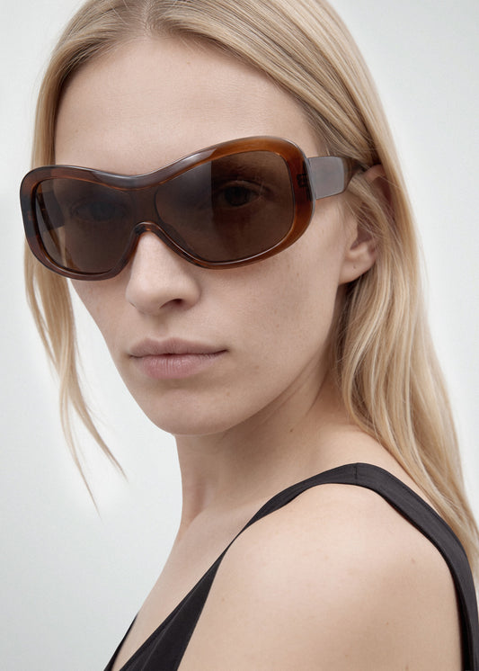 Nina Transparent Rust Sunglasses