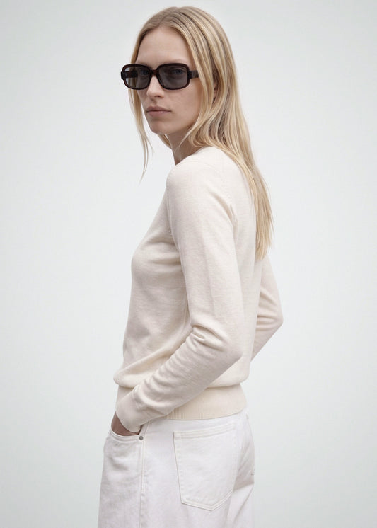 Sylvia Transparent Mahogany Sunglasses