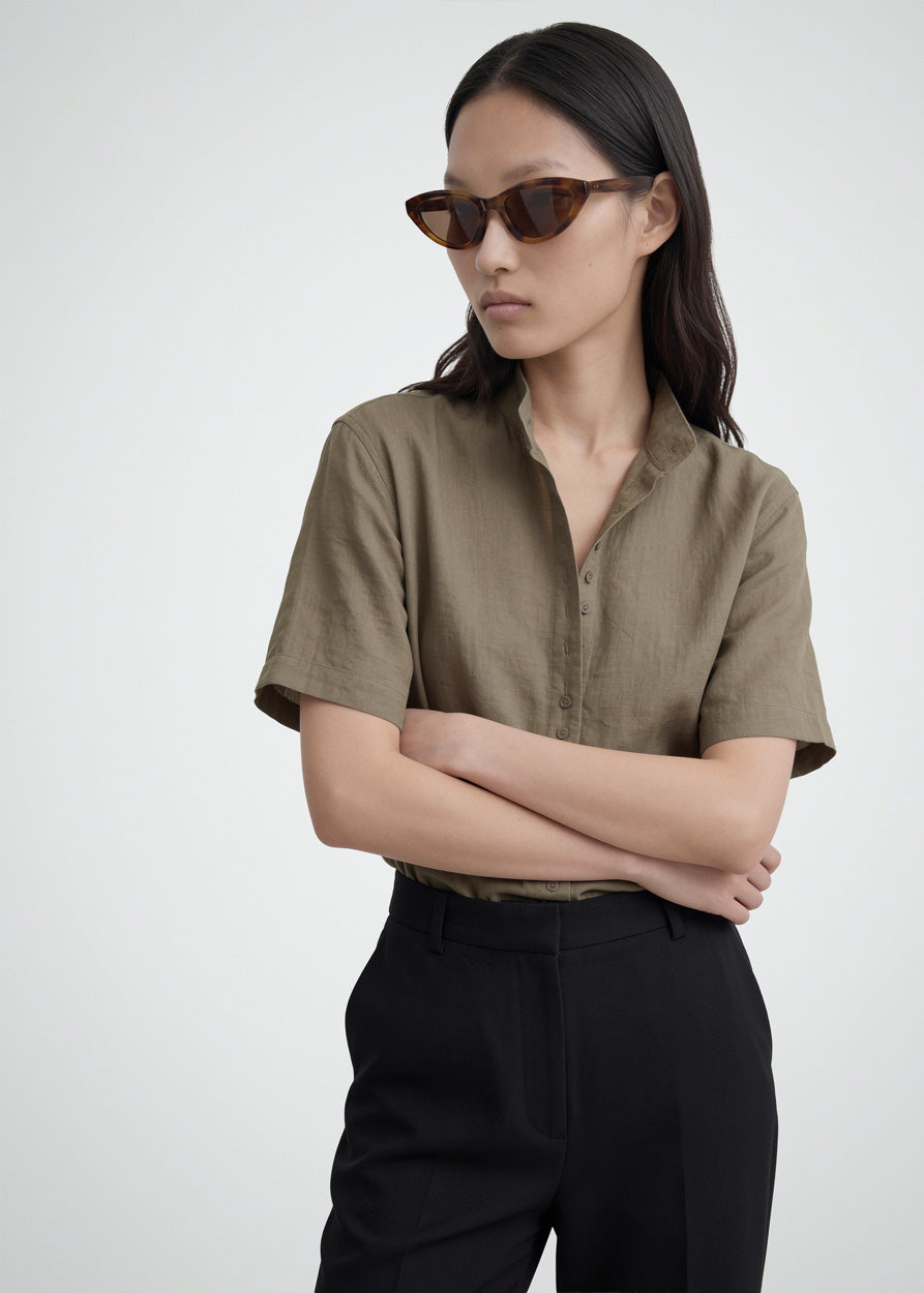 Vesper Mottled Brown Cat-Eye Sunglasses