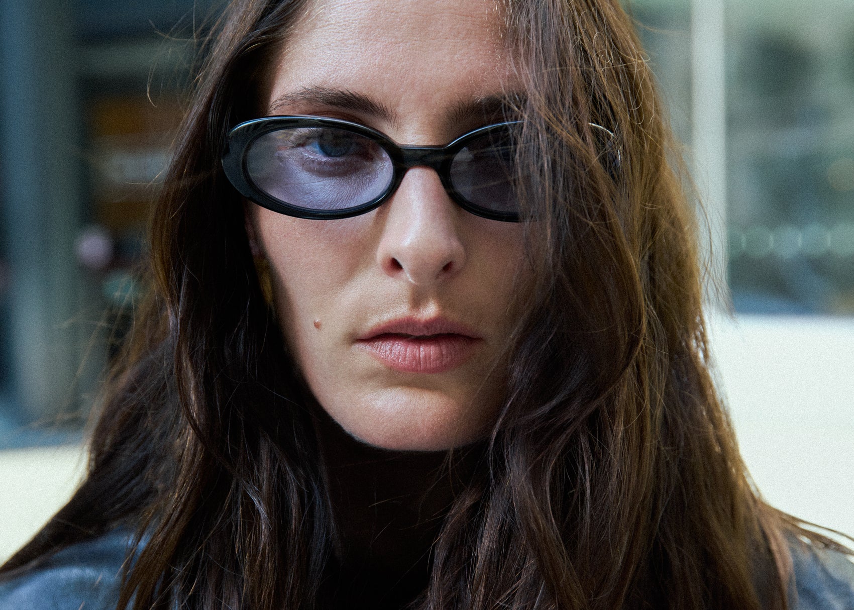 Valentina Black/Blue Lens Sunglasses