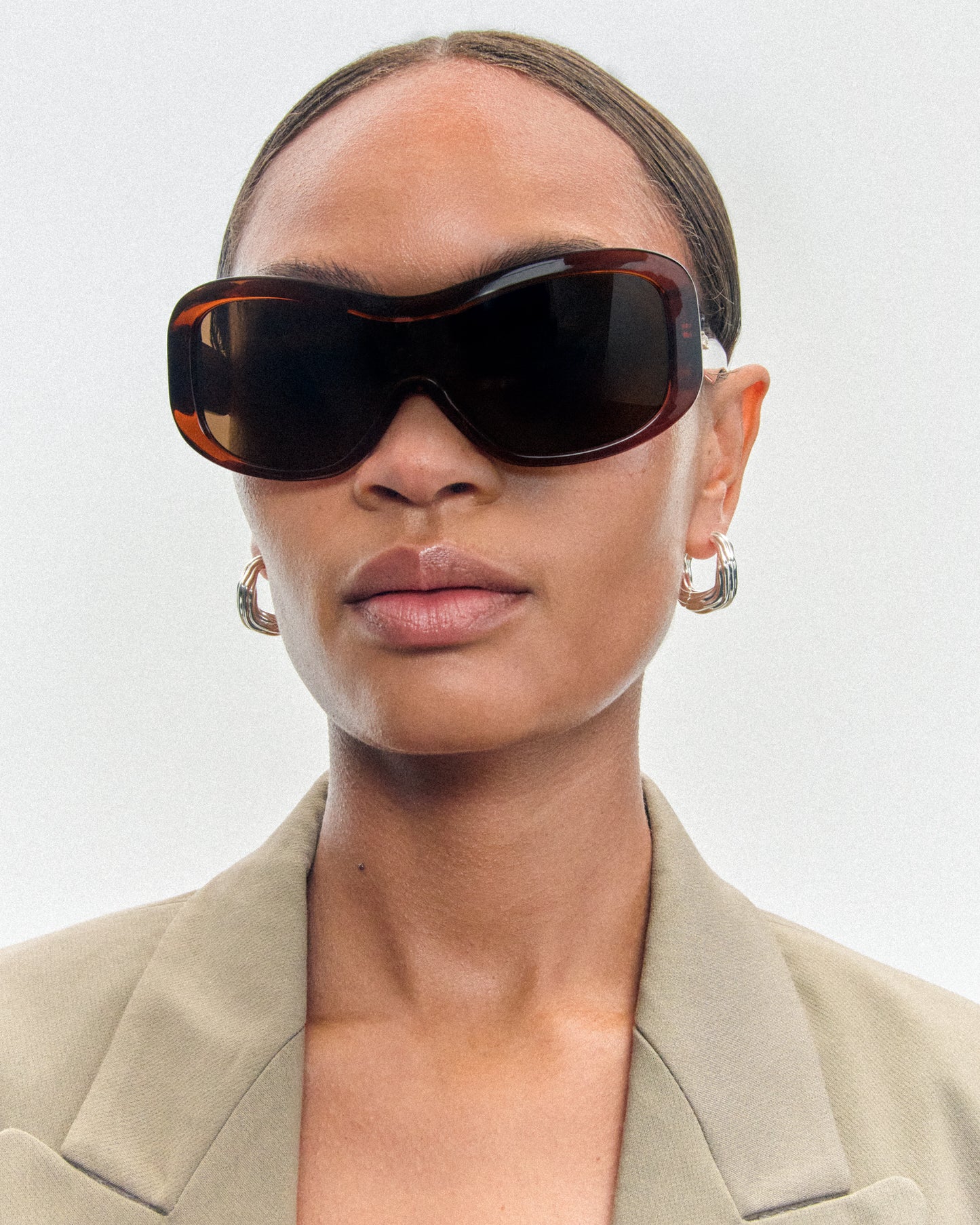 Nina Transparent Rust Sunglasses