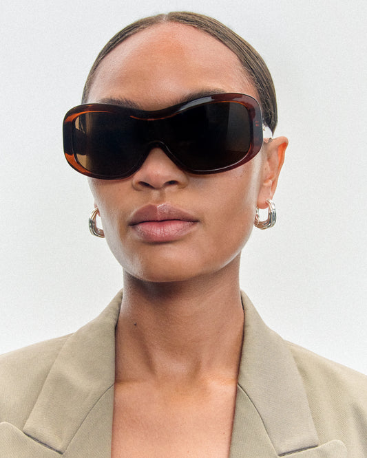 Nina Transparent Rust Sunglasses