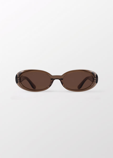 DMY studios valentina オーバルサングラス Valentina Transparent Brown Sunglasses — DMY Studios