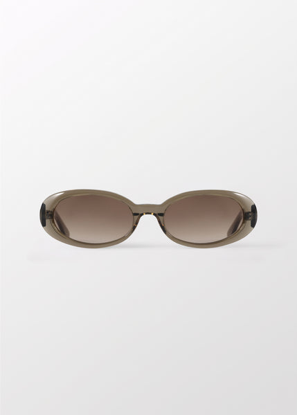 Valentina Transparent Olive Sunglasses — DMY Studios