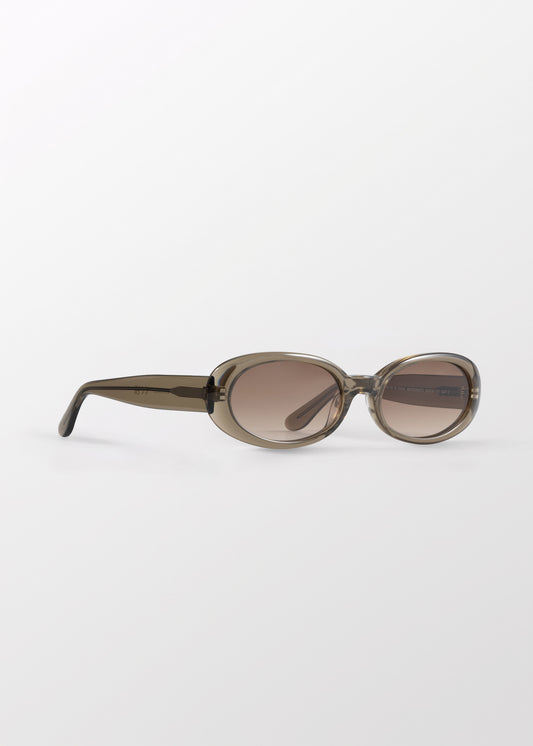 Valentina Transparent Olive Sunglasses