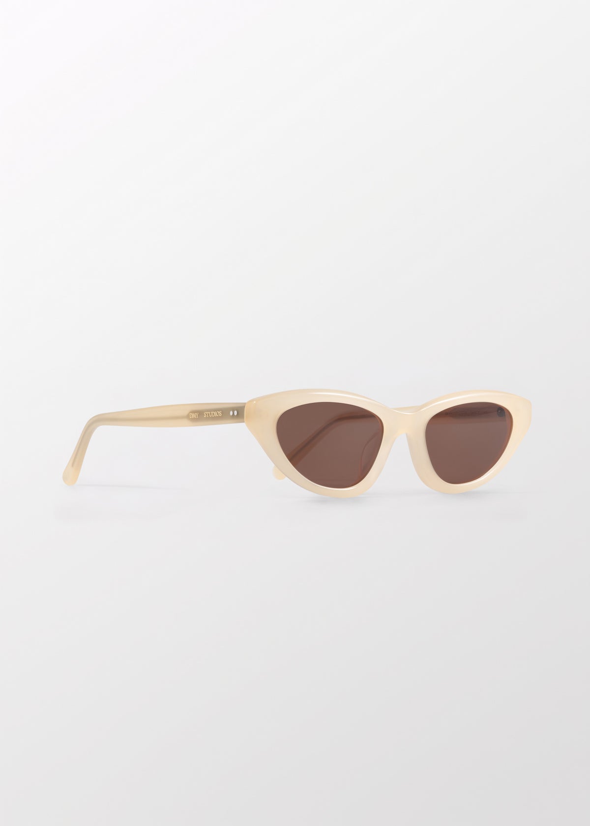Vesper Milky Beige Cat-Eye Sunglasses