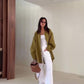 Romi Transparent Olive Sunglasses