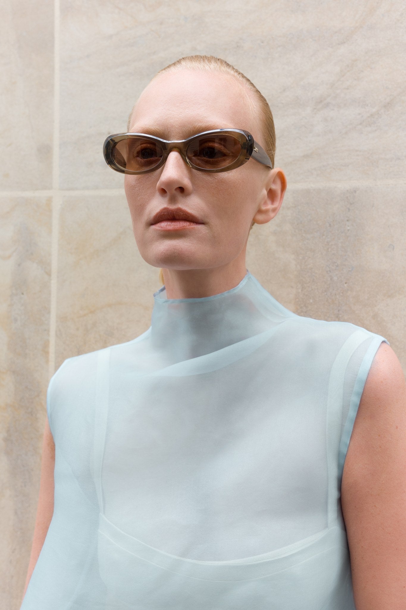 イトオテルミー Naomi Transparent Olive Sunglasses – DMY Studios